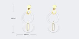 Stylish Multi-layer Circle Clear Earrings3