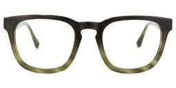 Reese Square Dark-Green Glasses0