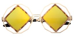 Todd Geometric Gold Sunglasses1