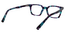 Christopher Square Blue Pattern Glasses3