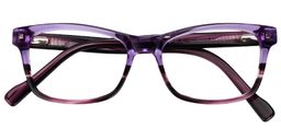 Debbie Rectangle Purple Glasses1