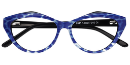 Xaviera Geometric Blue Glasses1