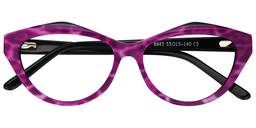 Xaviera Geometric Purple Glasses1