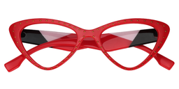 Esther Cat Eye Red Glasses1