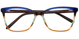 Ashley Rectangle Blue Glasses1