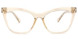 Raegan Cateye Beige Glasses0