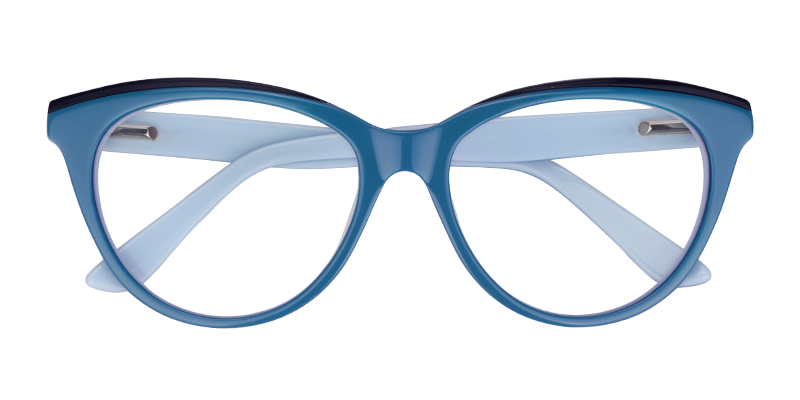 Cat Eye Blue Glasses1