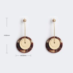 Vintage Round Shaped Gold Earrings2