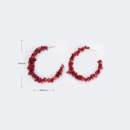 Stylish Turquoise Red Earrings2