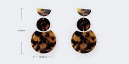 Stylish Geometric shaped Tortoise Earrings3
