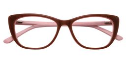 Acton Rectangle Brown Glasses1