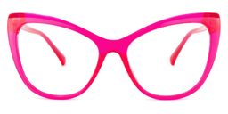 Shelby Cateye Bright-Pink Glasses0