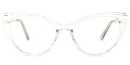 Sadie Cateye Clear Glasses0