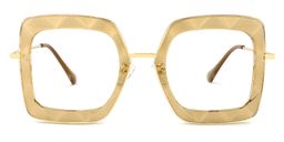 Tucker Square Yellow Glasses0