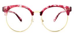 Tatiana Browline Red-Floral Glasses0