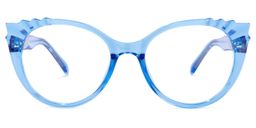 Weston Cateye Light-Blue Glasses0
