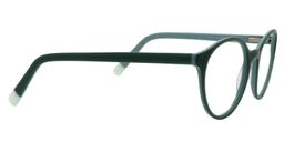 Aladin Round Dark Green Glasses4