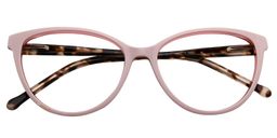 Alan Oval Pink Glasses1