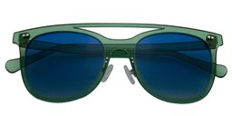 Alasdair Aviator Green Sunglasses1