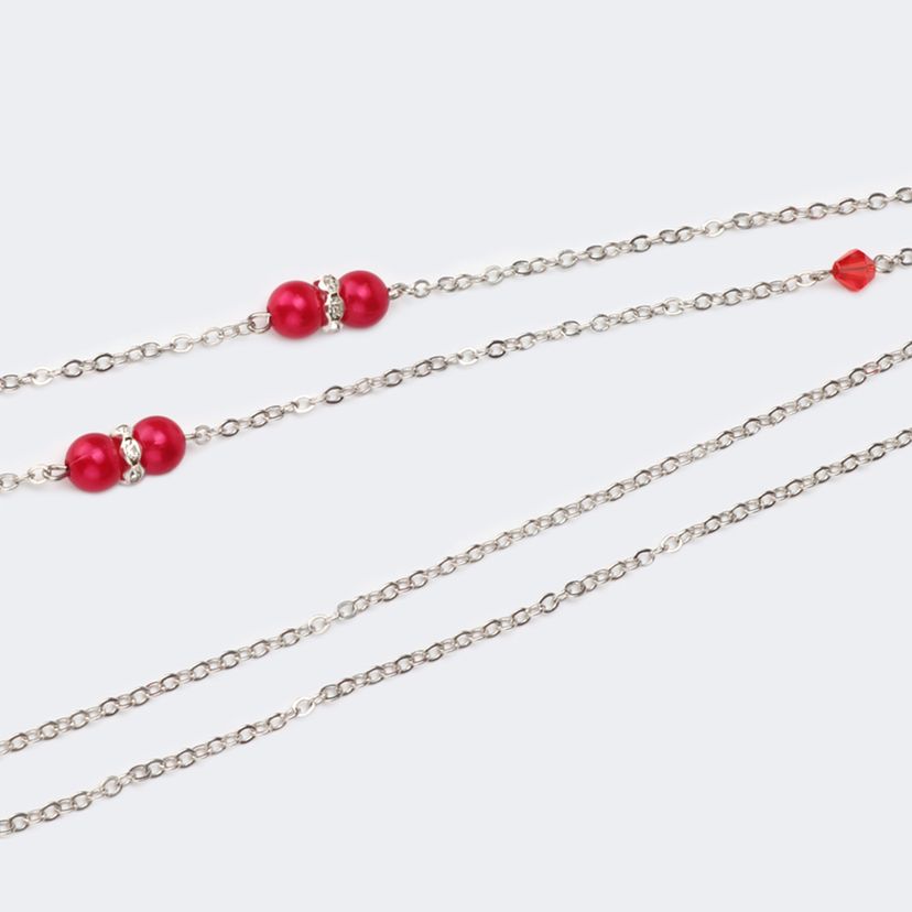 Red Beads Eyeglasses Chain-02