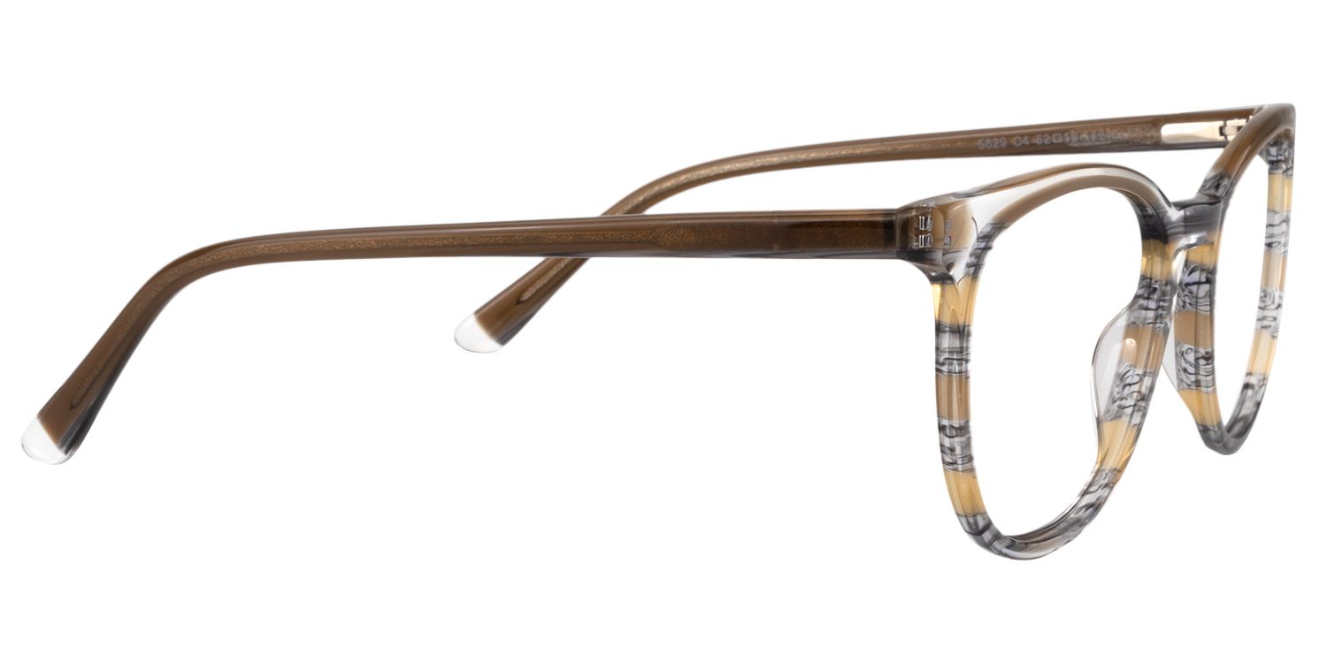Square Brown Glasses | Zeelool Glasses4