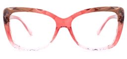 Wendell Cateye Red Glasses0