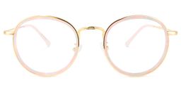 Yahya Round Gold-Pink Glasses0
