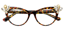 Aimee Cat Eye Tortoise Glasses1