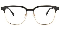 Wren Black-Gold Browline Glasses2