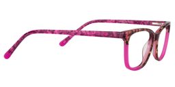 Amanda Rectangle Red Glasses4