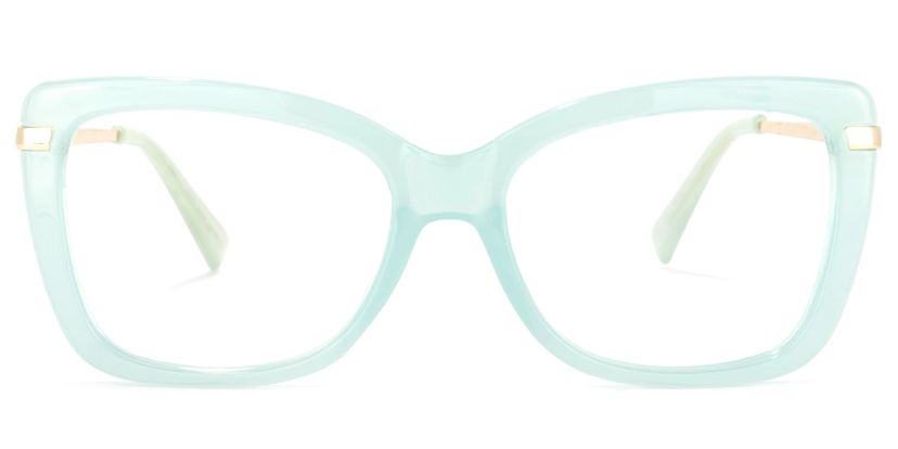 Yulia Cateye Green Glasses