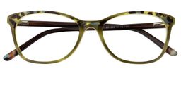 Alcuin Rectangle Dark Green Glasses1