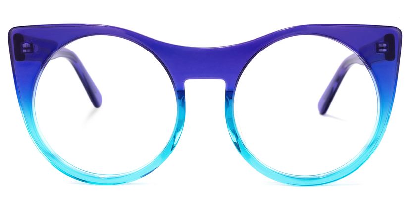 Zora Cateye Blue Glasses