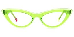 Yuki Cateye Green Glasses0
