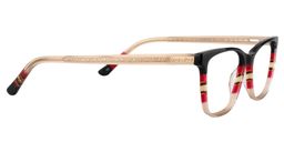 Lauren Rectangle Beige Glasses4