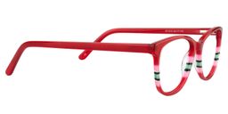 Natalie Square Red Glasses4