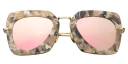 Jesse Square Pink Floral Sunglasses1