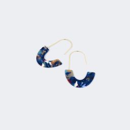 Vintage Oval Blue Earrings0