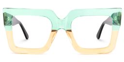 Brandon Square Green-Orange Glasses0