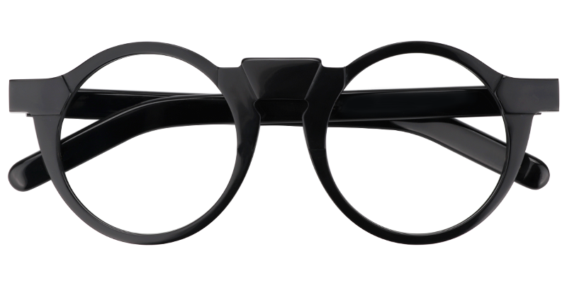 Round Black Glasses | Zeelool Optical1