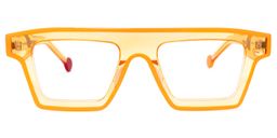 Gerri Square Orange Glasses0