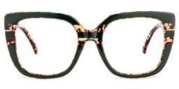 Brenda Square Dark-Green Glasses0