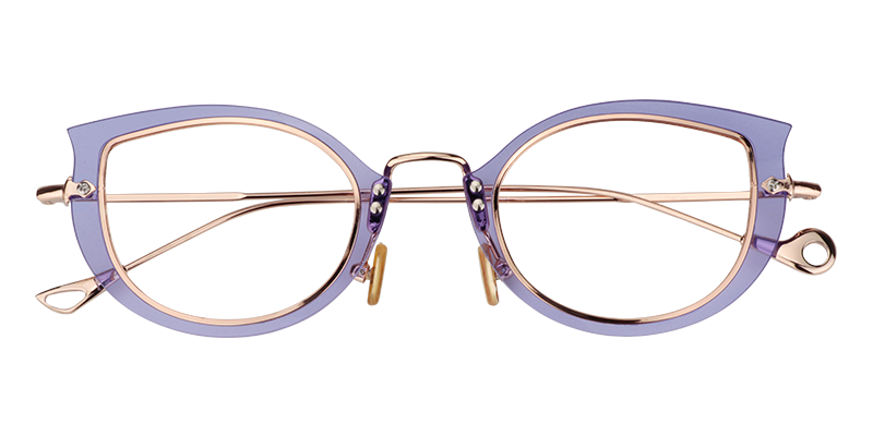 Cat Eye Light-Purple Glasses | Zeelool Eyewear Online1