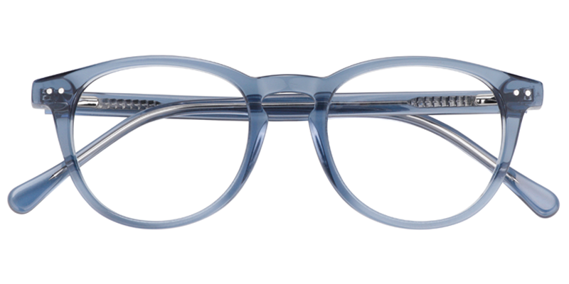 Round Dark Blue Glasses | Zeelool Eyeglasses Online1