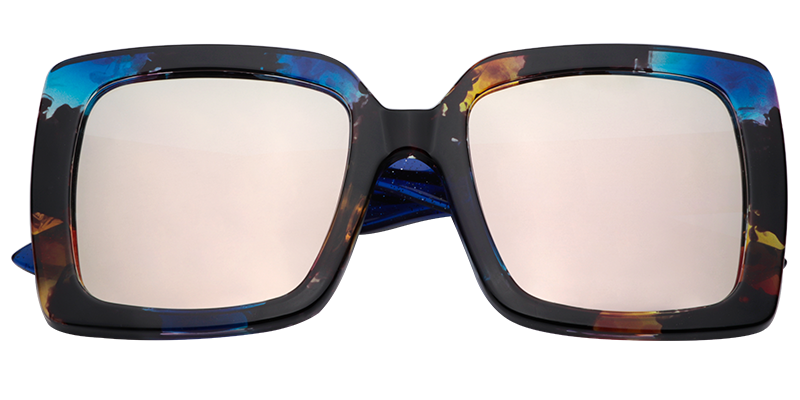 Square Blue Tortoise Sunglasses | Zeelool Sunglasses1