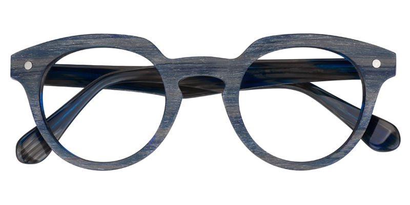 Round Dark Blue Glasses | Zeelool Eyeglass Frames1