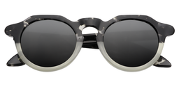 Odom Round Black-Clear Sunglasses1
