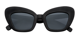 Pamela Cateye Black Sunglasses1