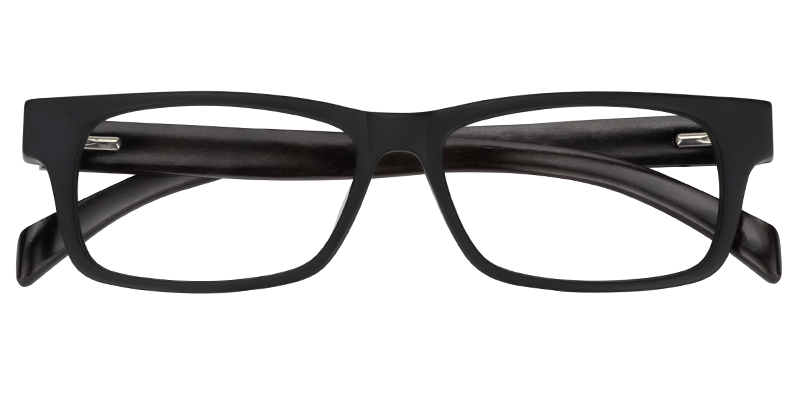 Rectangle Black Glasses | Zeelool Eyeglass Frames Online1