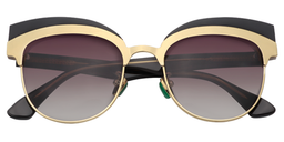 Pansy Browline Black Sunglasses1